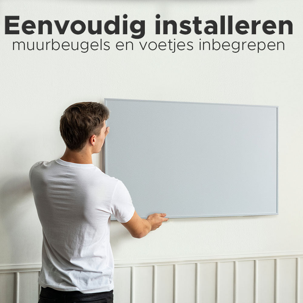 UMBRELLA® Infrarood wandverwarming met thermostaat [AFSTANDSBEDIENING WIFI BEDIENING] – Infraroodverwarming wandmontage radiator–Carbon Crystal infraroodpaneel app bestuurbaar – (Model TH70 WIFI-300W